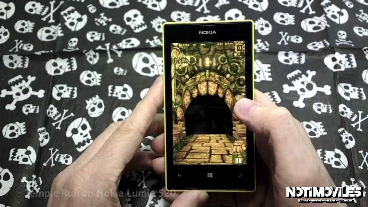 Juego Temple Run corriendo en Windows Phone 8