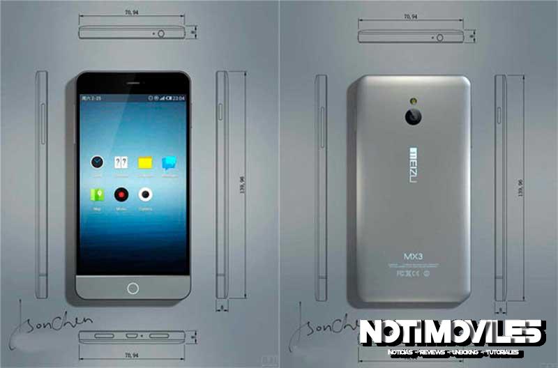 Aparecen Imágenes Meizu MX3, Tiene Pantalla 5,1 y Podria Tener 1080p