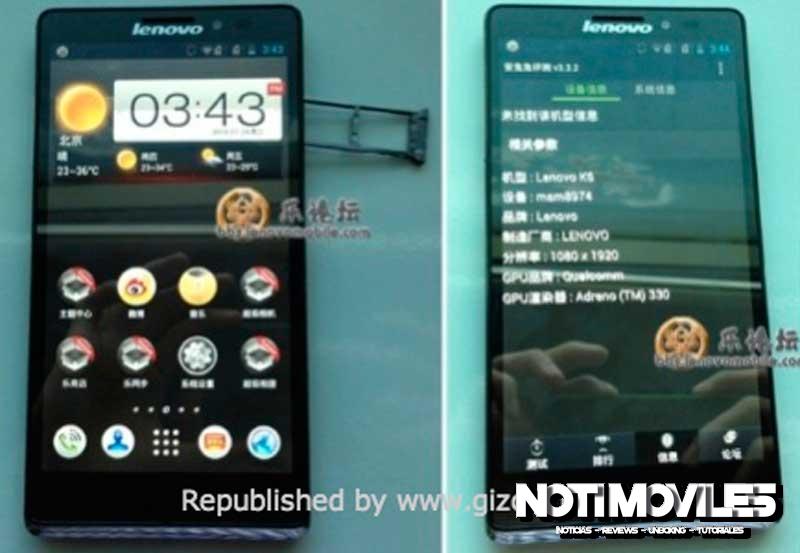 Fotos Filtradas de Lenovo K6 sera dual SIM y llevara Snapdragon 800