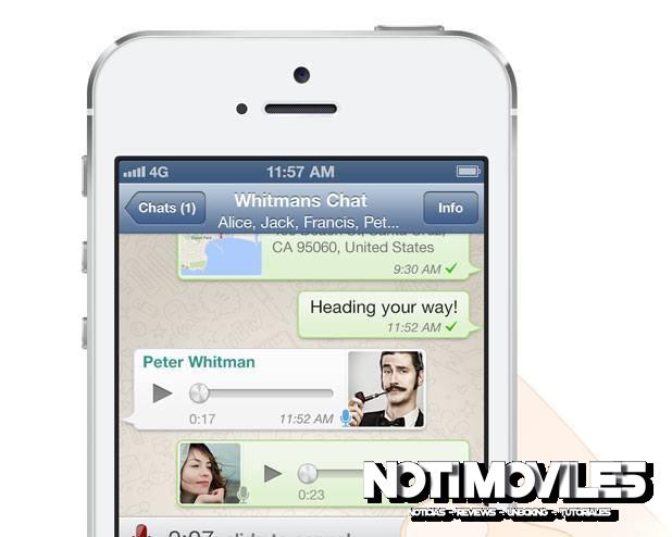 WhatsApp 300 millones de usuarios activos, añade mensajería de voz