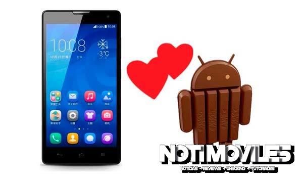 Huawei Honor 3C Actualización a Android 4.4