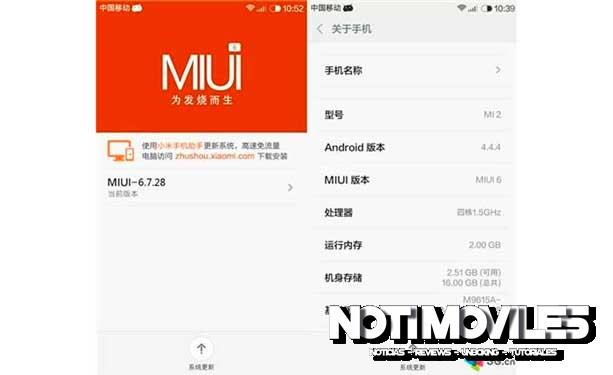 Xiaomi Mi2 y Mi2S, Recibieran Actualización a MIUI V6