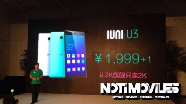 El IUNI U3 2k, Con 3 GB Ram, Snapdragon 801 Venta en China Por 320 $