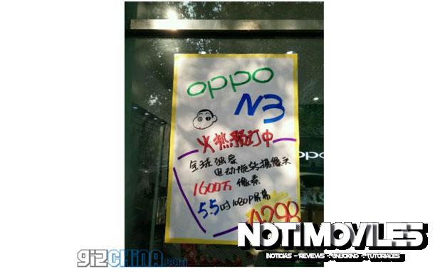 Oppo N3, Tienda Física Confirman Cámara Motorizada, 1080p y Precio