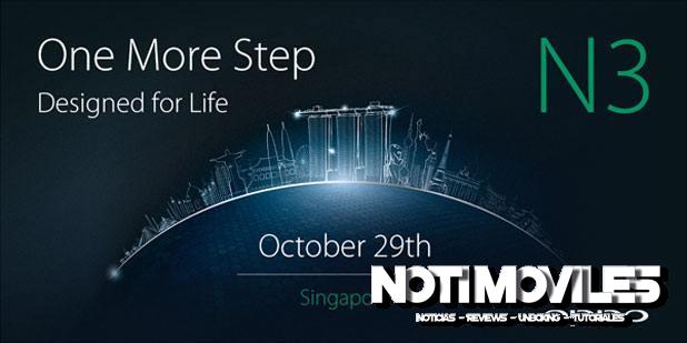 Oppo N3 Será Presentado el  29 de Octubre