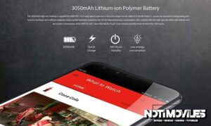 Ulefone be touch 2 cuenta con bateria de 3050 mAh
