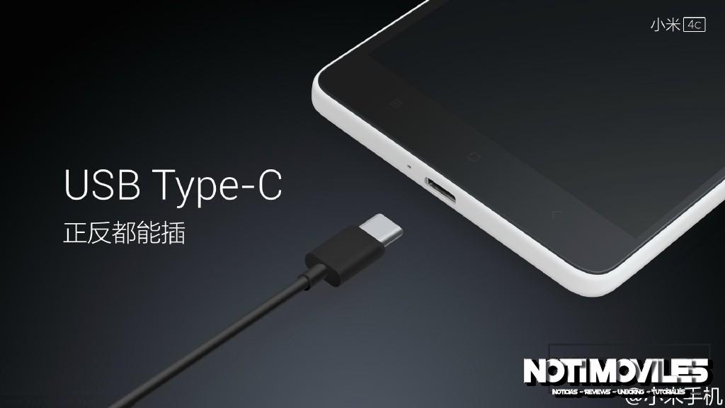 El Xiaomi Mi4C Tiene Puerto USB Tipo C