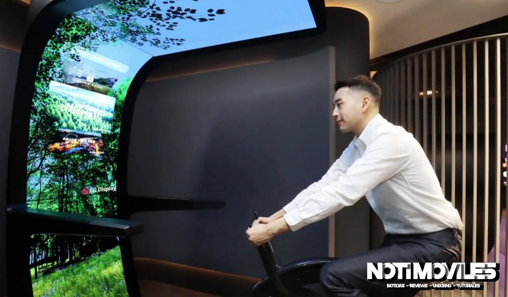 Los conceptos OLED curvos de LG Display incluyen un futuro rival de Peloton que va demasiado lejos